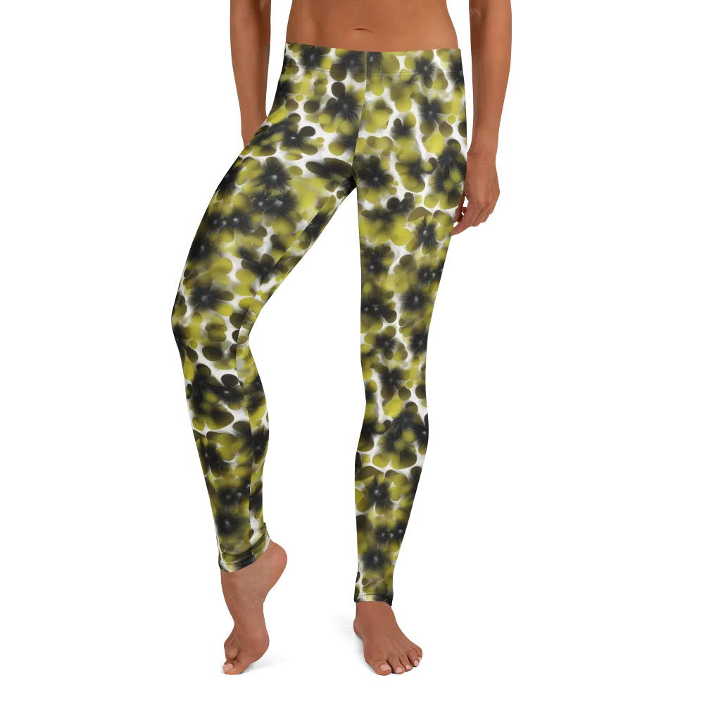 Chartreuse Midnight on Leggings — Front
