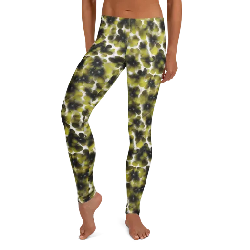 Chartreuse Midnight on a Leggings