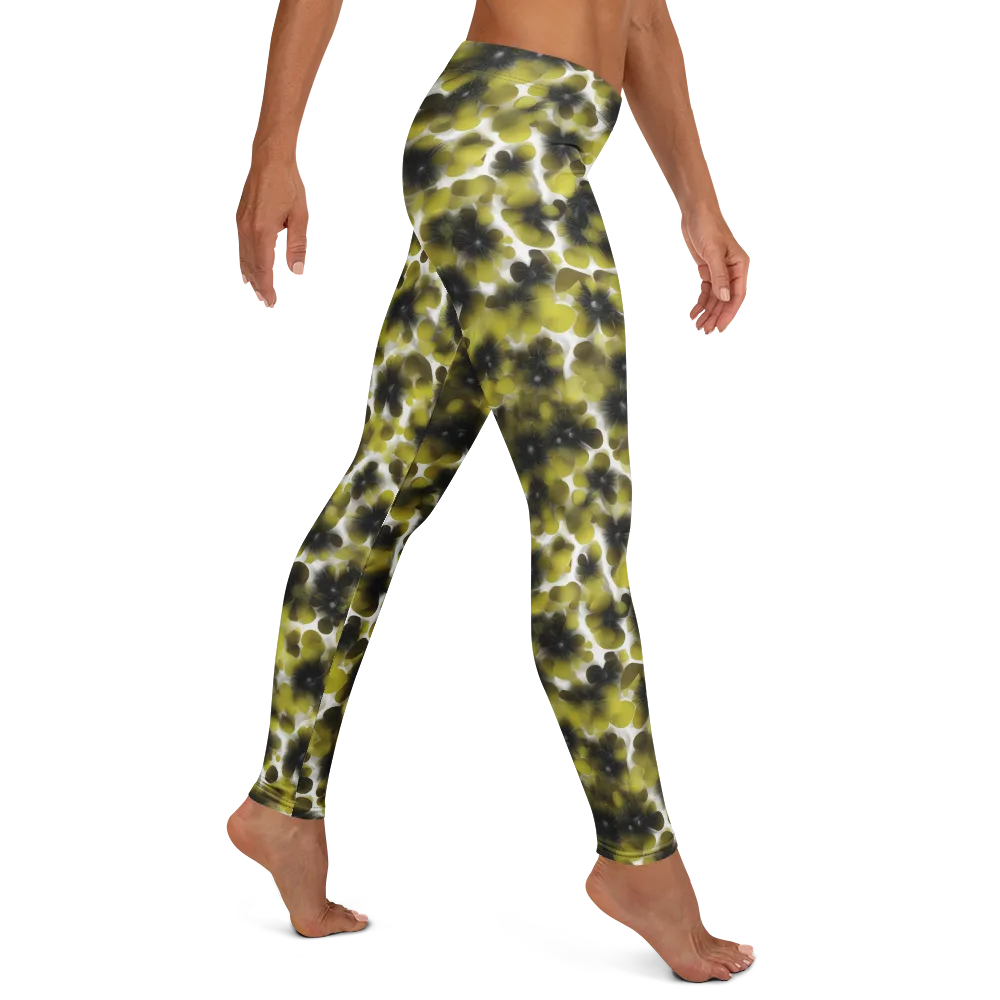 Chartreuse Midnight on Leggings — Right