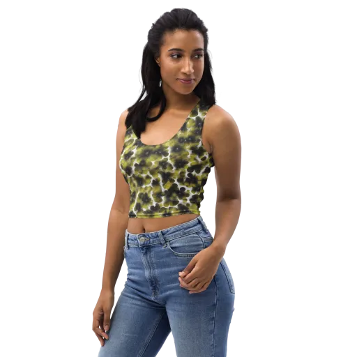 Chartreuse Midnight on a Crop Top