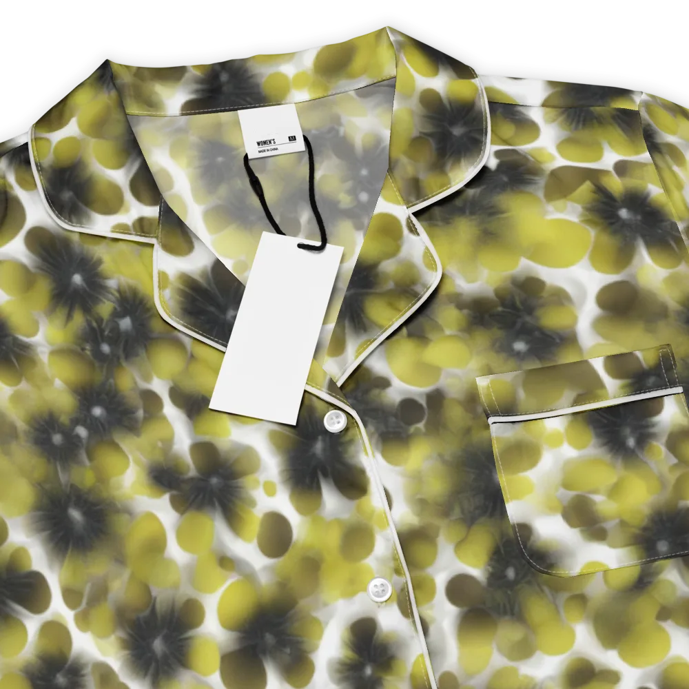 Chartreuse Midnight on Women's Short Sleeve Pajama Top — Product details