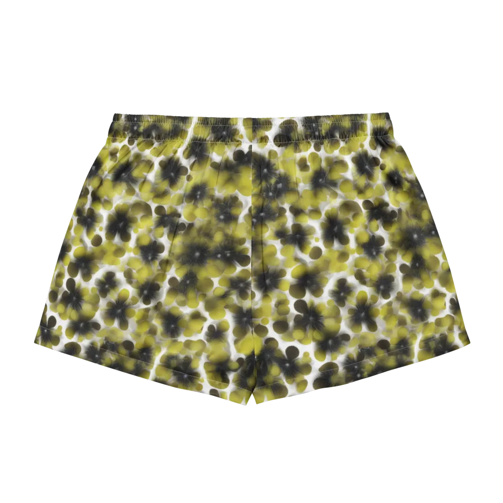 Chartreuse Midnight on Women's Pajama Shorts — Back