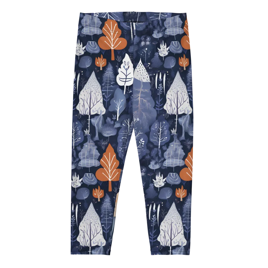 Midnight Canopy on Capri Leggings — Front