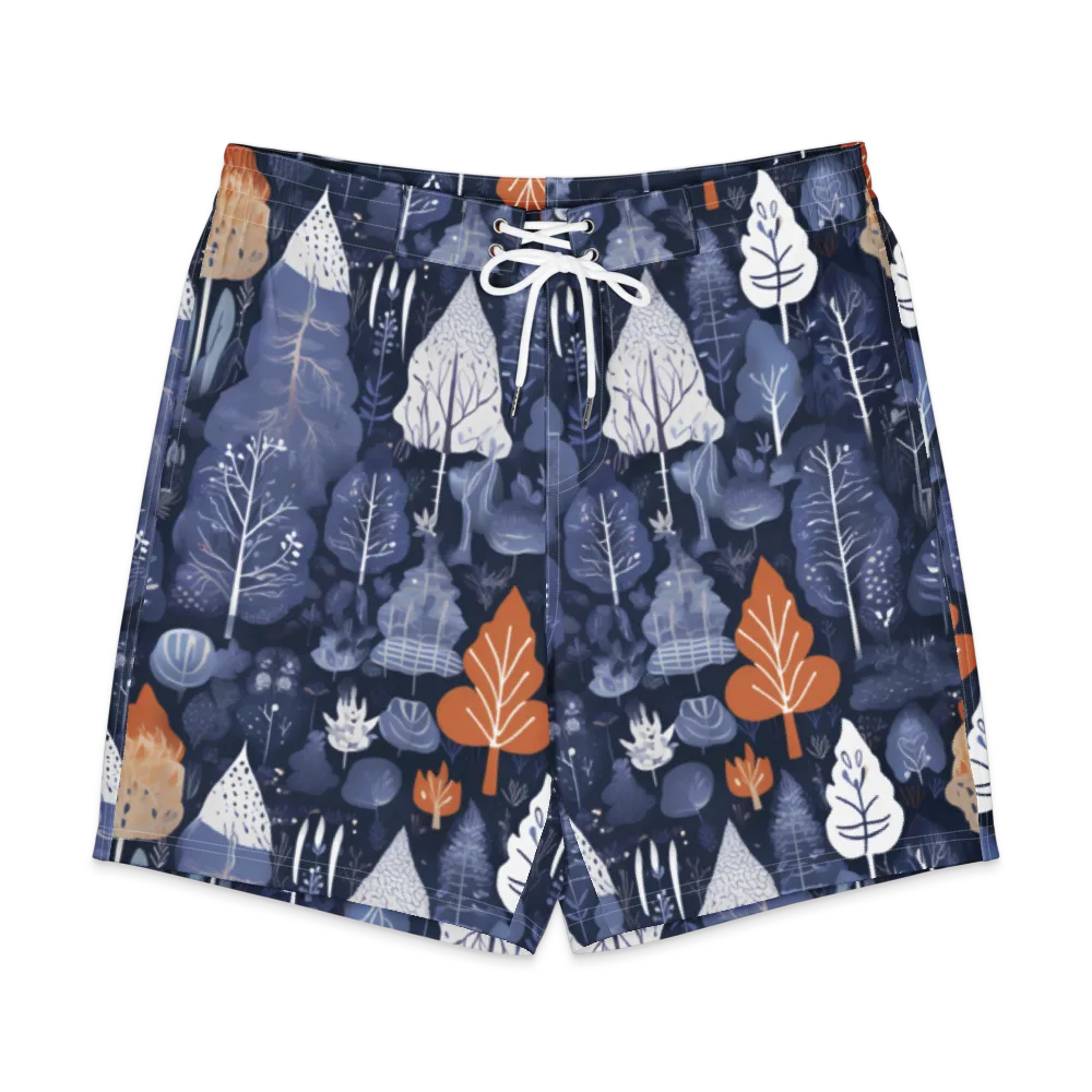 Midnight Canopy on Men's Board Shorts — Front