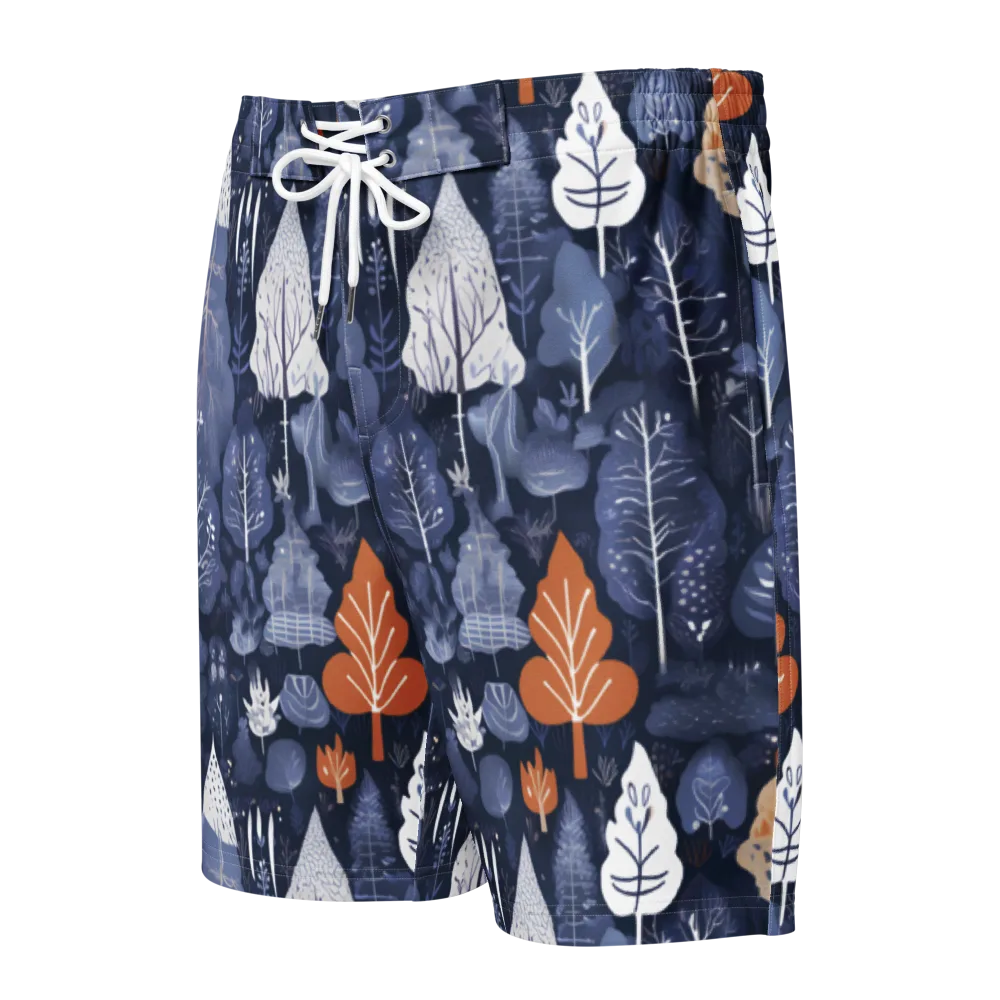 Midnight Canopy on Men's Board Shorts — Front