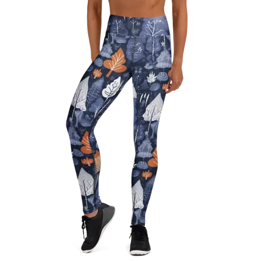 Midnight Canopy on a Yoga Leggings