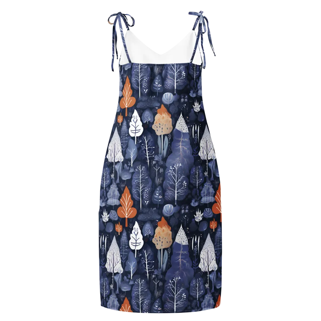 Midnight Canopy on Slip Dress — Back
