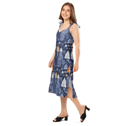 Midnight Canopy on a Slip Dress