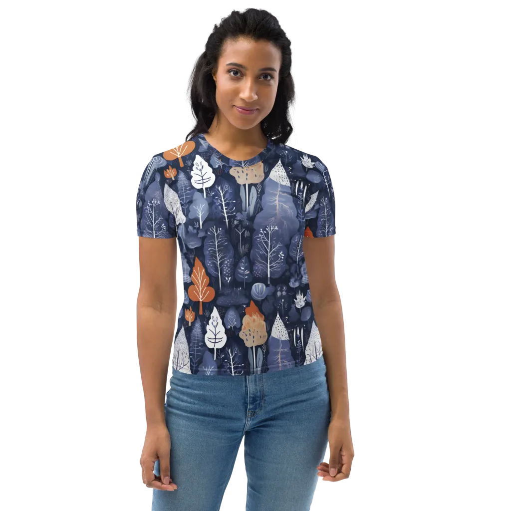 Midnight Canopy on Women's Crew Neck T-Shirt — Front