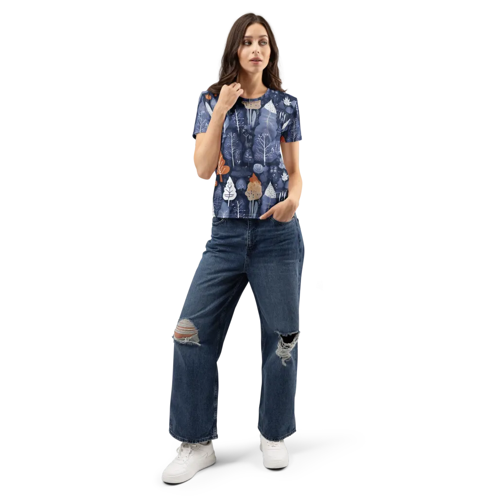 Midnight Canopy on Women's Crew Neck T-Shirt — Front