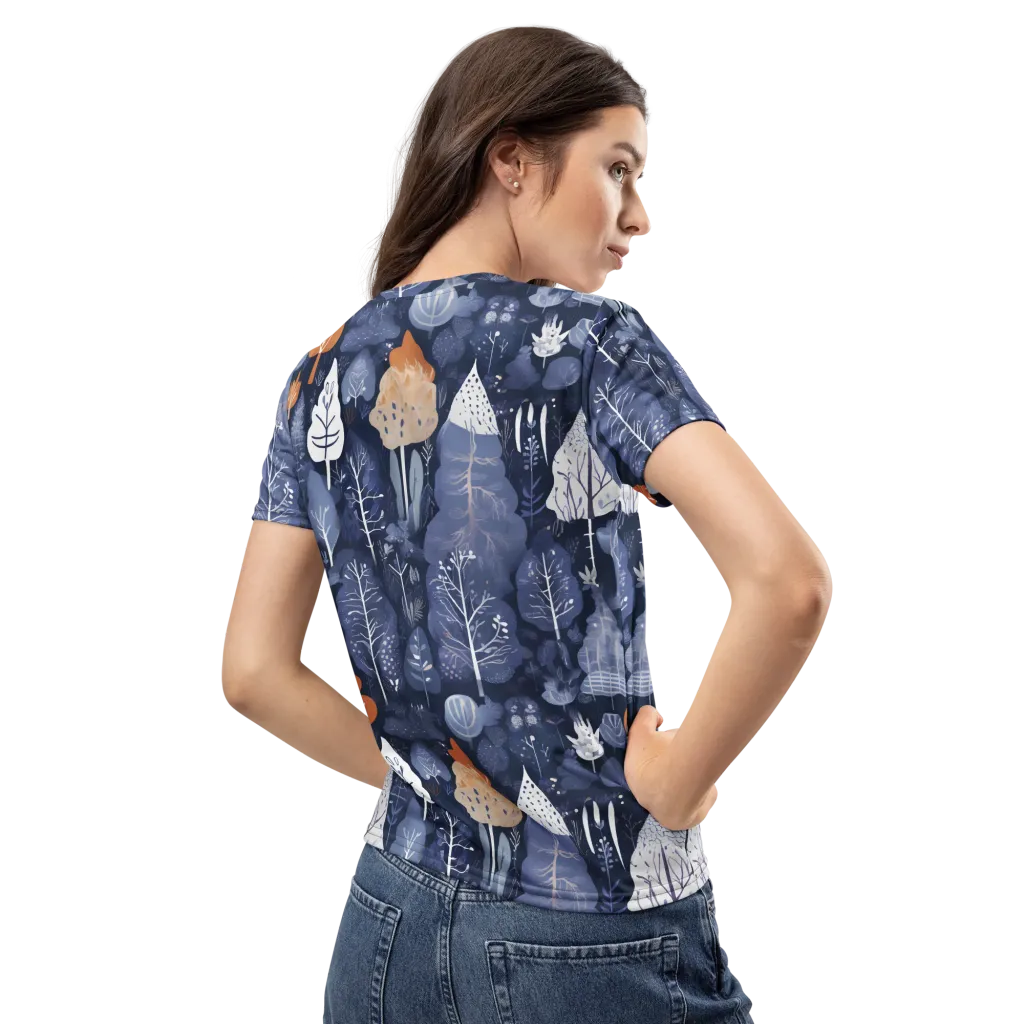 Midnight Canopy on Women's Crew Neck T-Shirt — Back