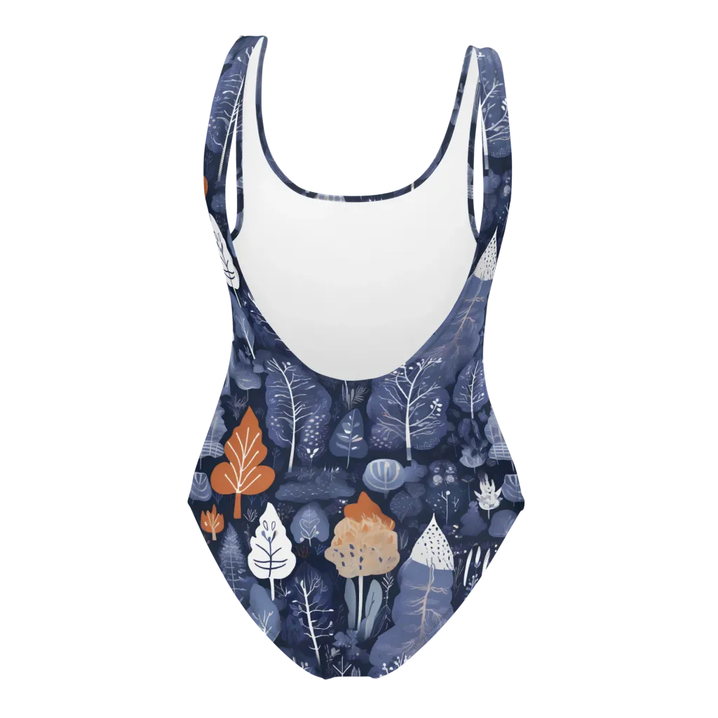 Midnight Canopy on One-Piece Swimsuit — Back