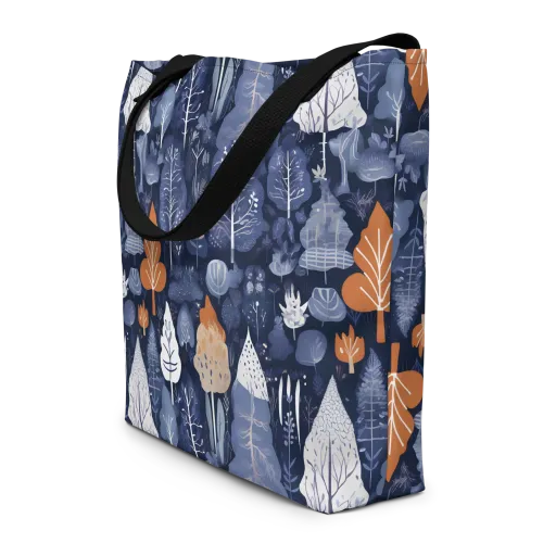 Midnight Canopy on a Large Tote Bag W/ Pocket