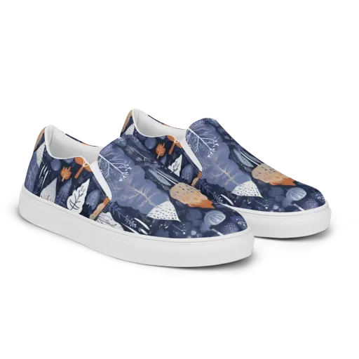 Midnight Canopy on a Women's Slip-On Canvas Shoes