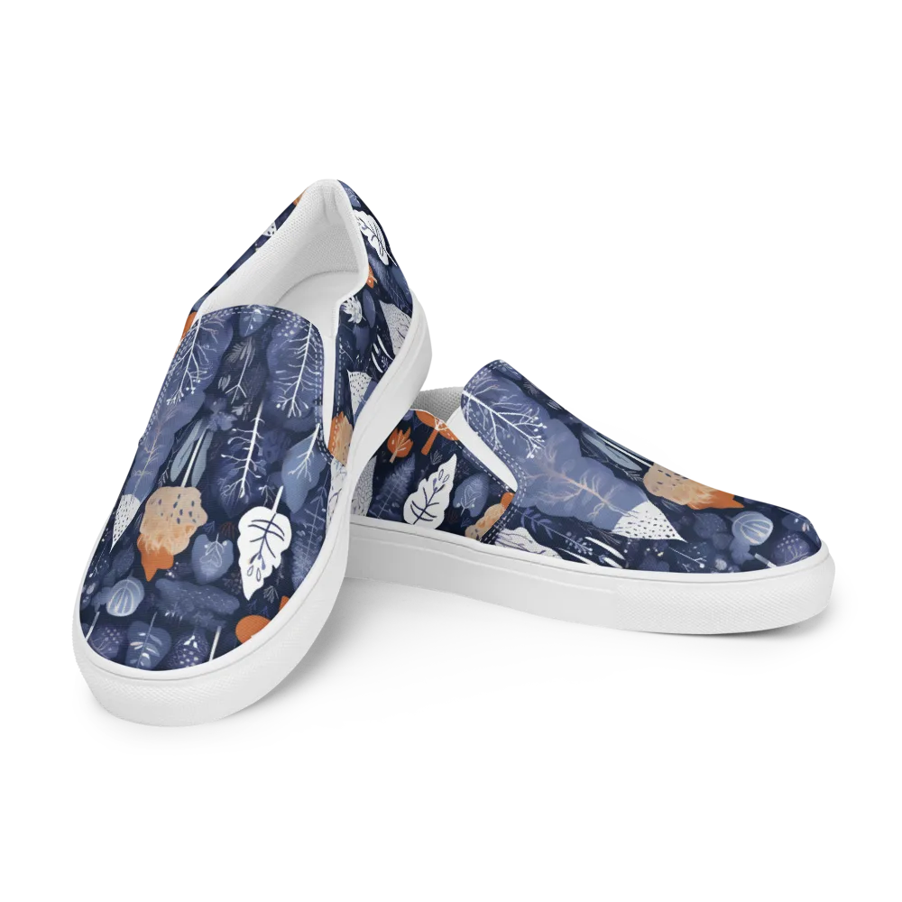 Midnight Canopy on Women's Slip-On Canvas Shoes — Left Front