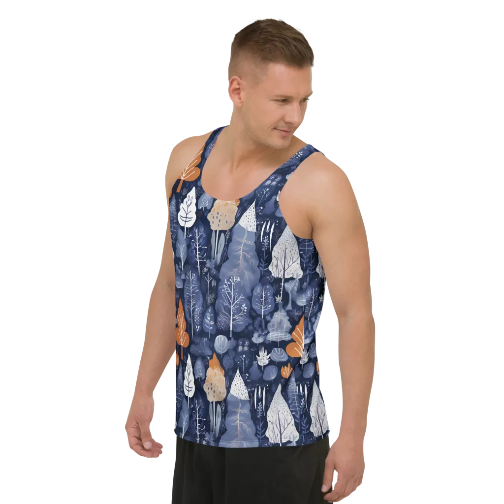 Midnight Canopy on Men's Tank Top — Left Front