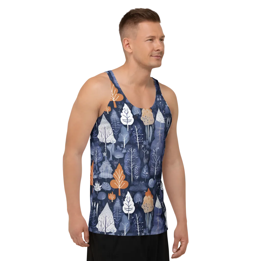 Midnight Canopy on Men's Tank Top — Right Front