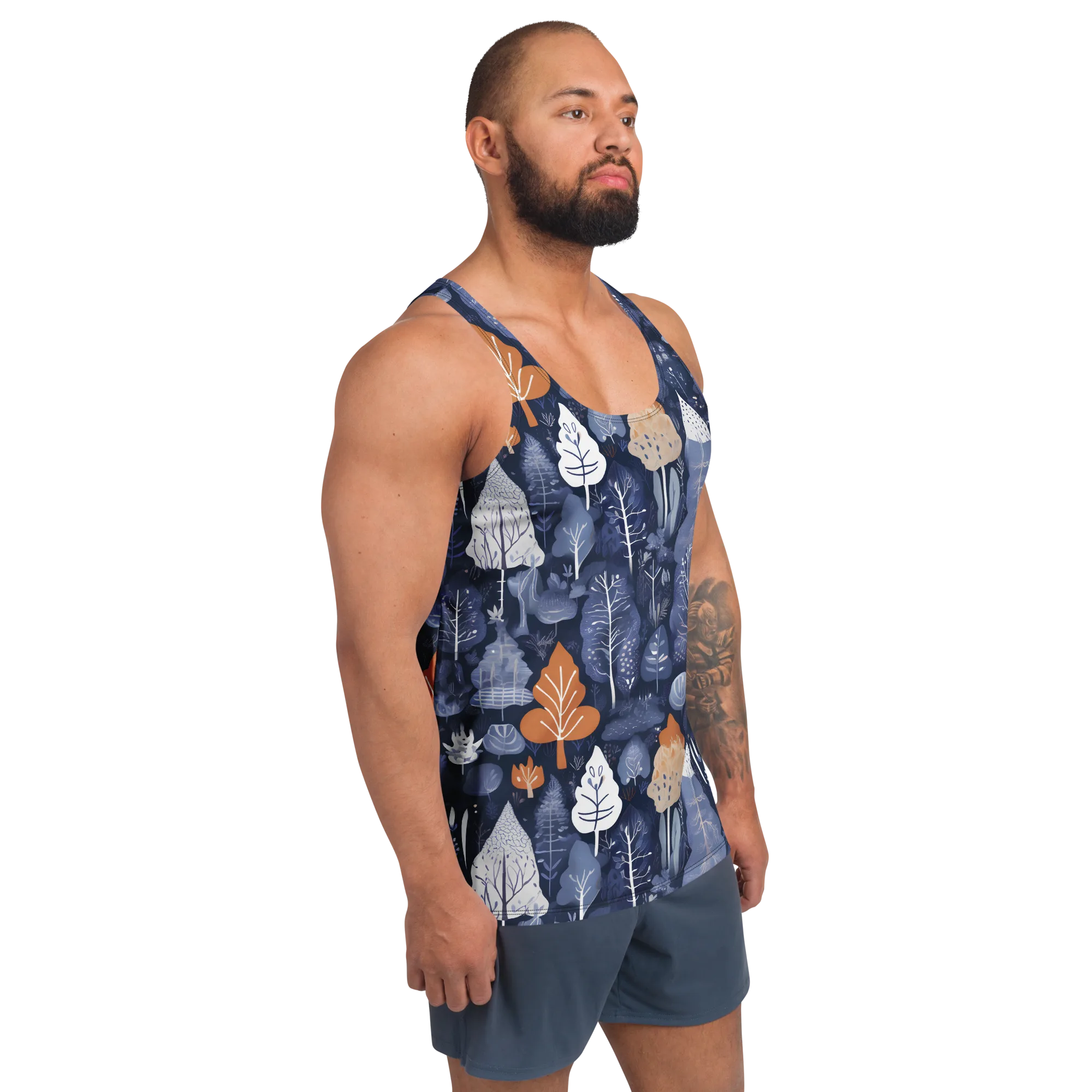 Midnight Canopy on Men's Tank Top — Right Front