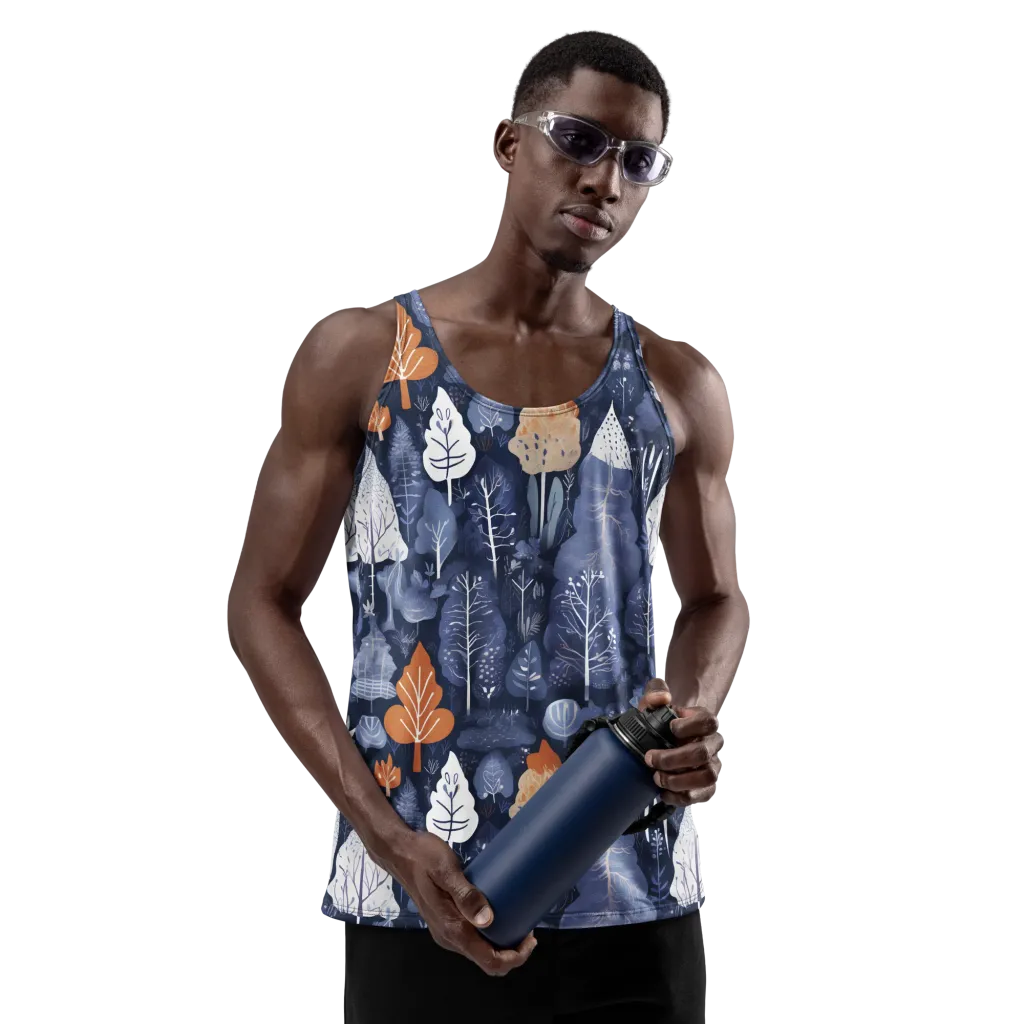 Midnight Canopy on Men's Tank Top — Front