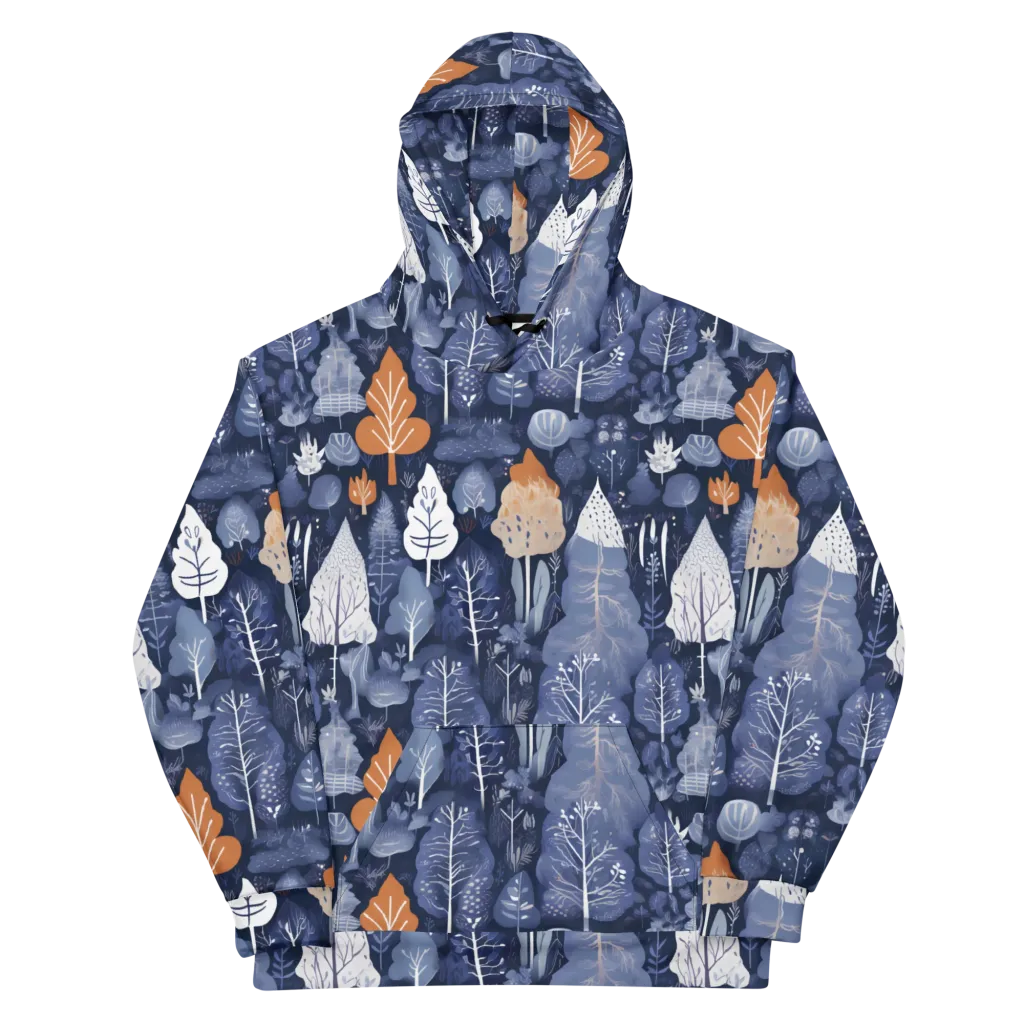 Midnight Canopy on Cotton Hoodie — Front