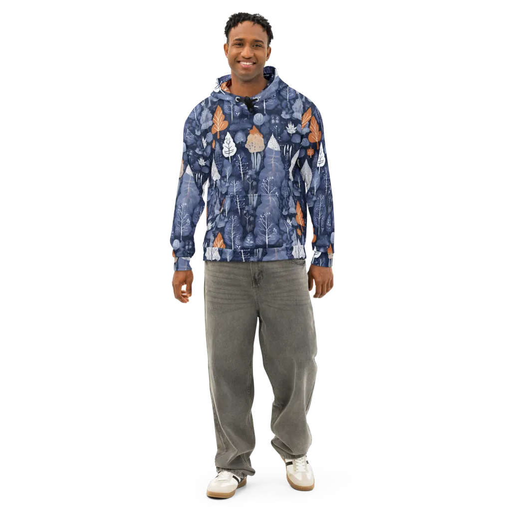 Midnight Canopy on Cotton Hoodie — Front