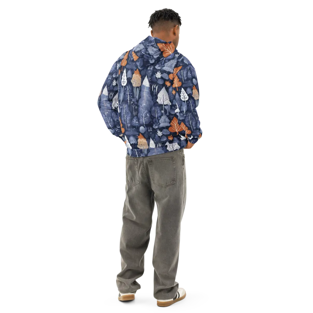 Midnight Canopy on Cotton Hoodie — Back