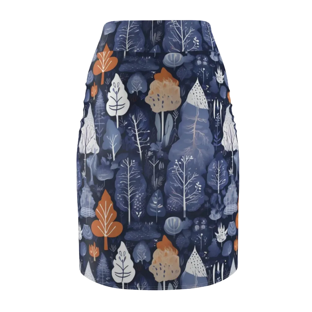 Midnight Canopy on Pencil Skirt — Back