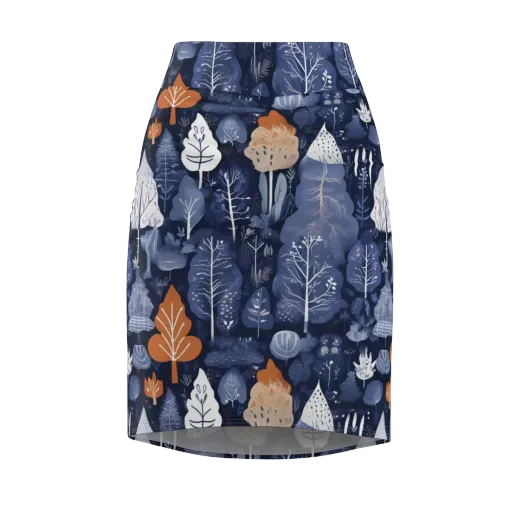 Midnight Canopy on a Pencil Skirt