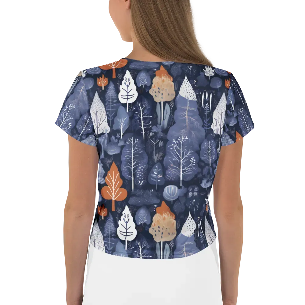 Midnight Canopy on Crop Tee — Back
