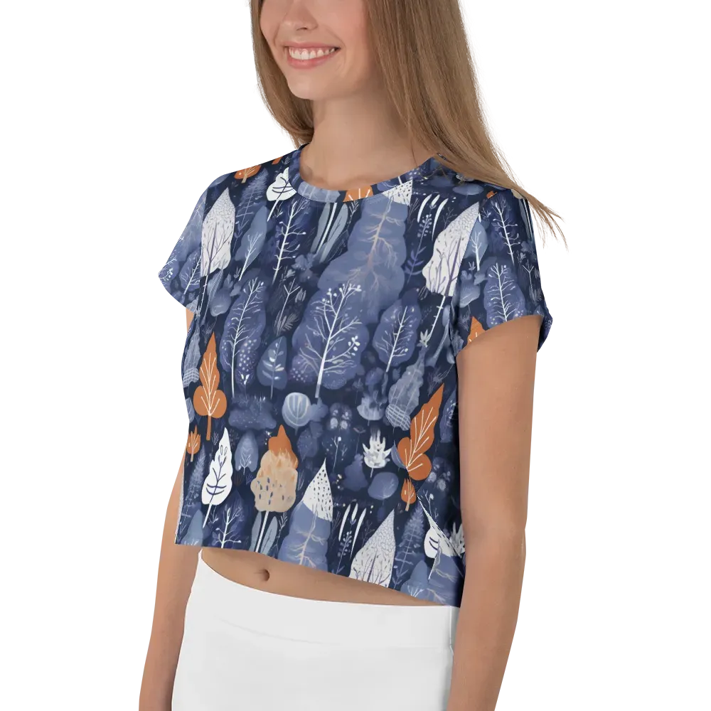 Midnight Canopy on Crop Tee — Left