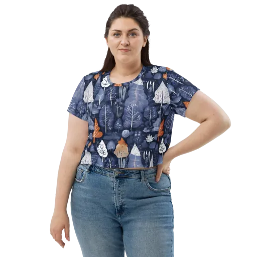 Midnight Canopy on a Crop Tee