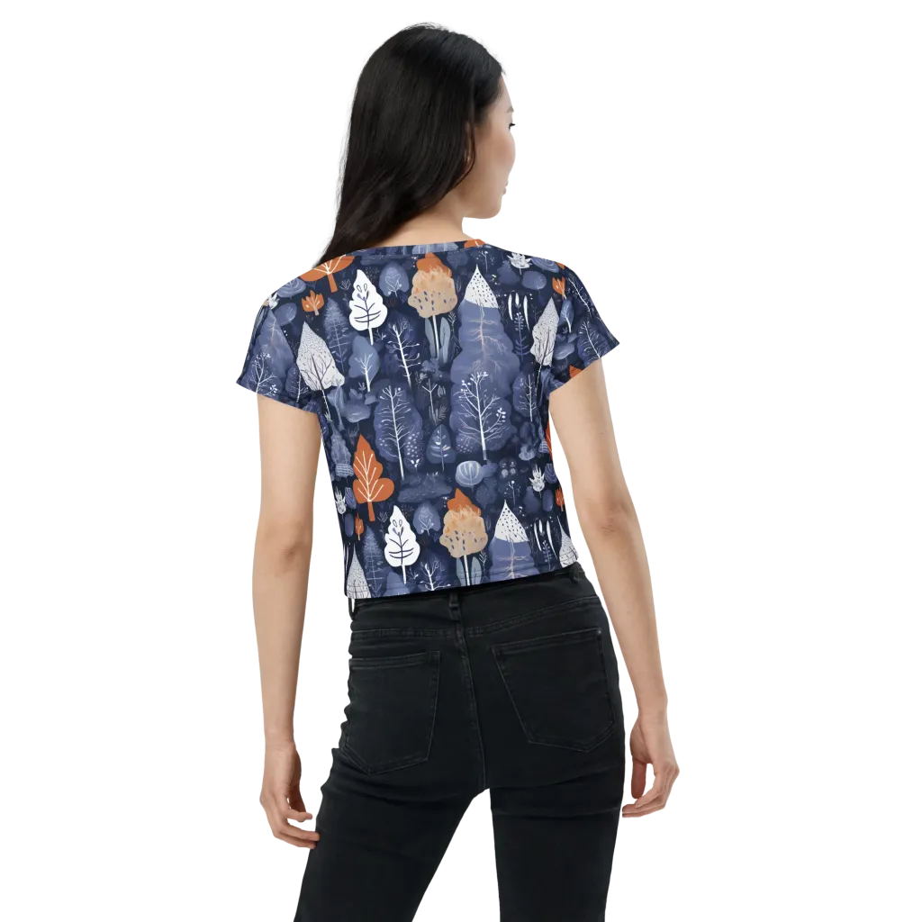 Midnight Canopy on Crop Tee — Back