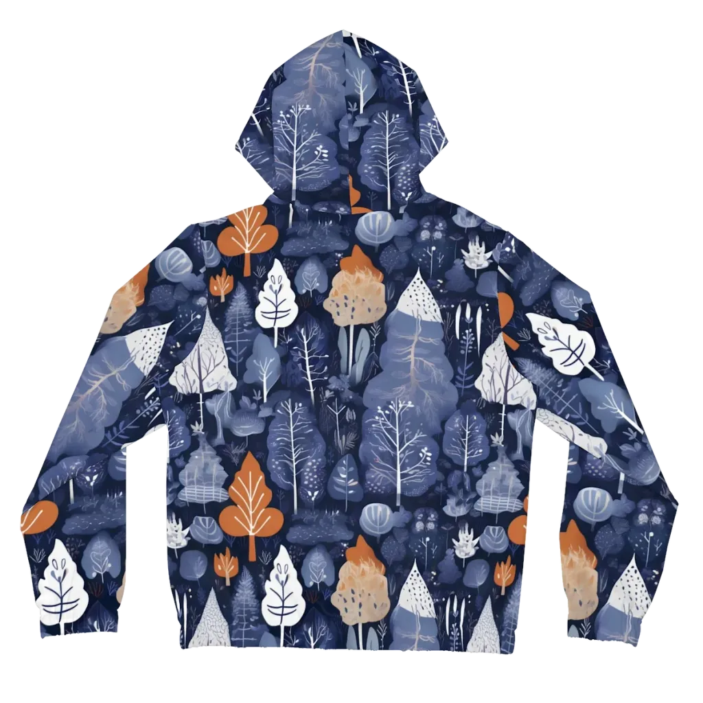 Midnight Canopy on Women's Full-Zip Hoodie — Back