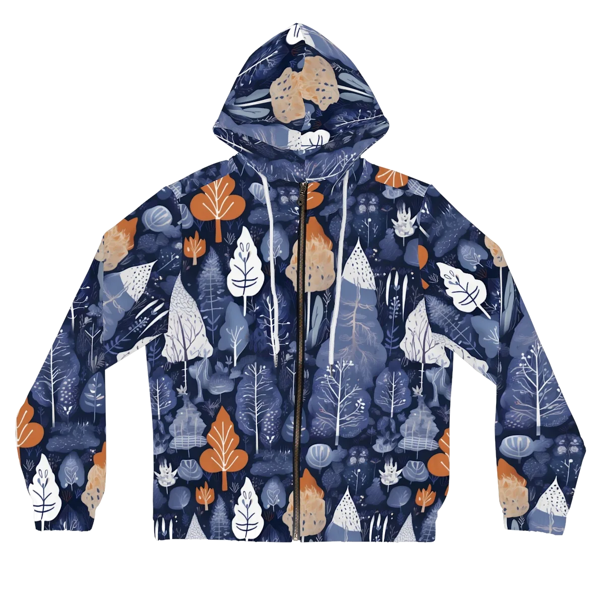 Midnight Canopy on Women's Full-Zip Hoodie — Front