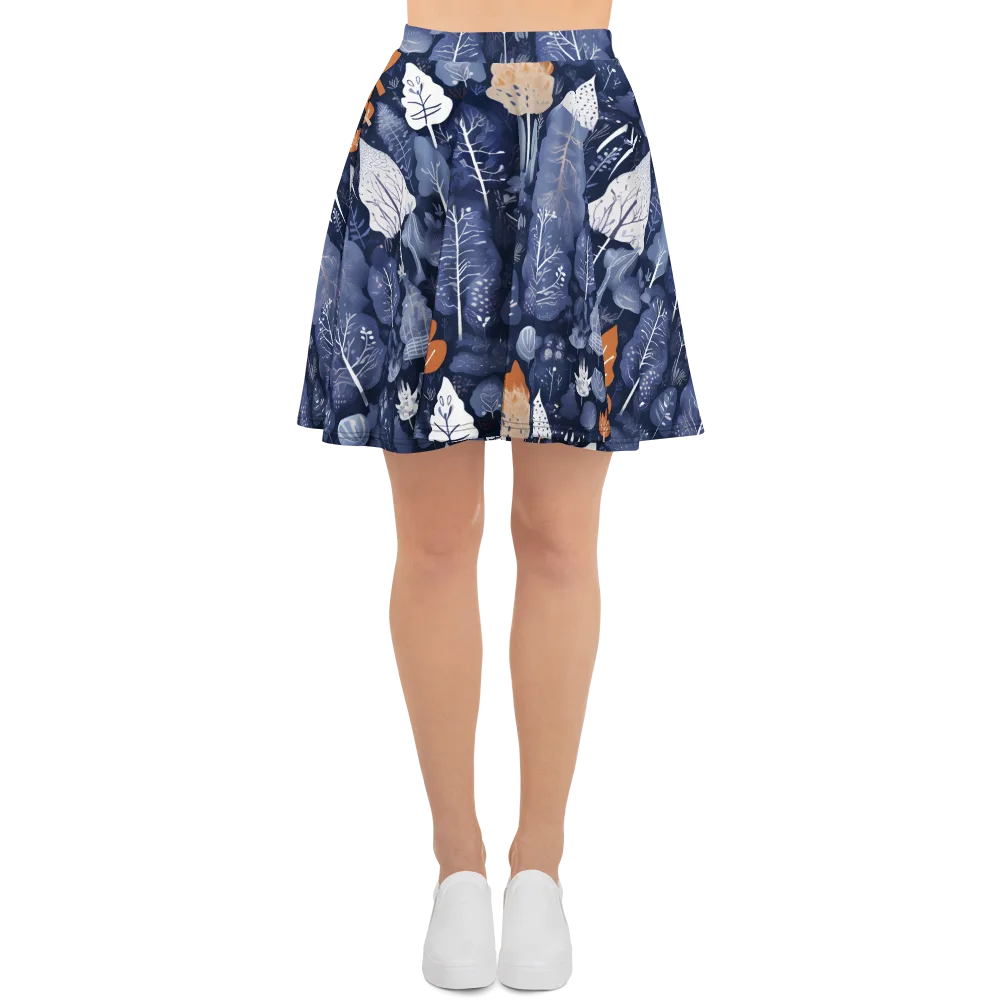Midnight Canopy on Skater Skirt — Front