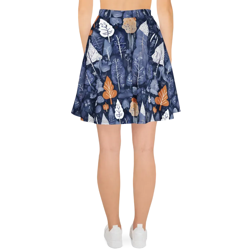 Midnight Canopy on Skater Skirt — Back