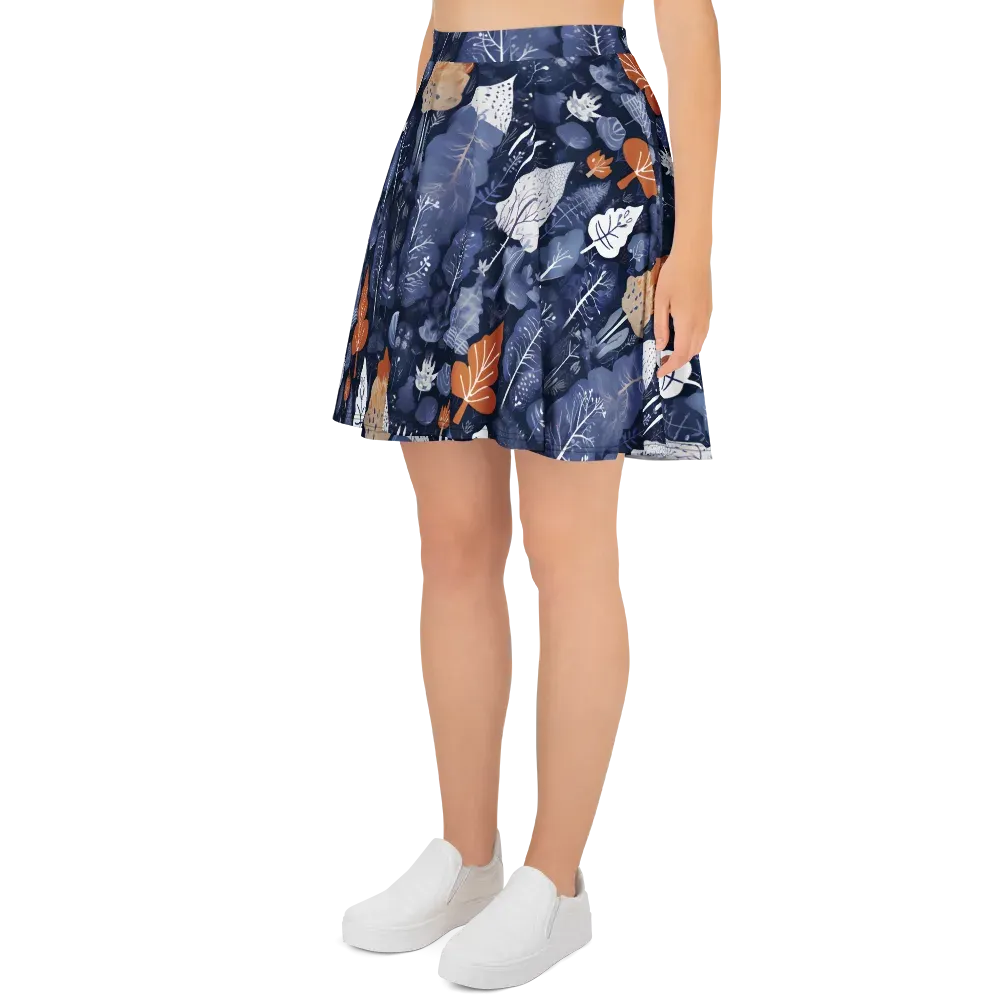 Midnight Canopy on Skater Skirt — Left