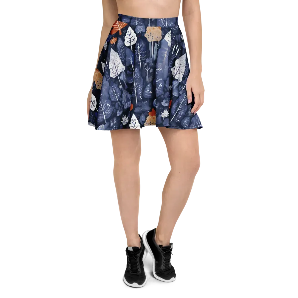 Midnight Canopy on Skater Skirt — Front