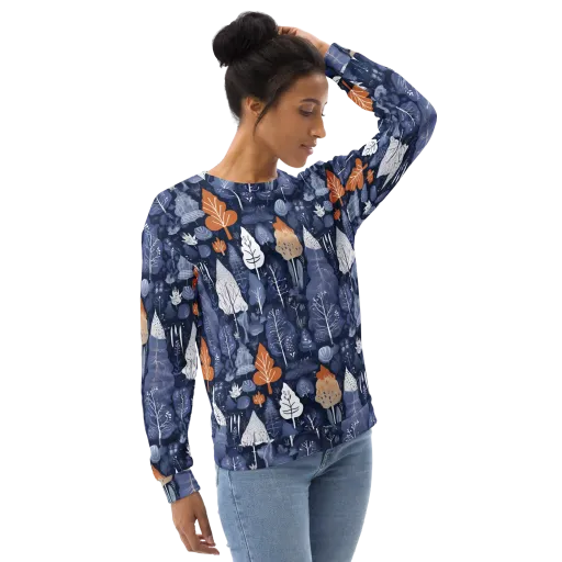 Midnight Canopy on a Sweatshirt