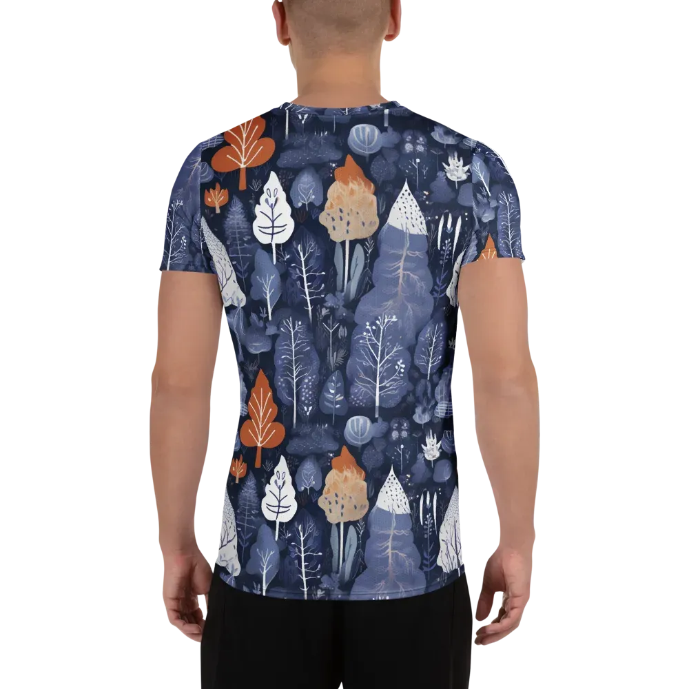 Midnight Canopy on Men's Athletic T-Shirt — Back