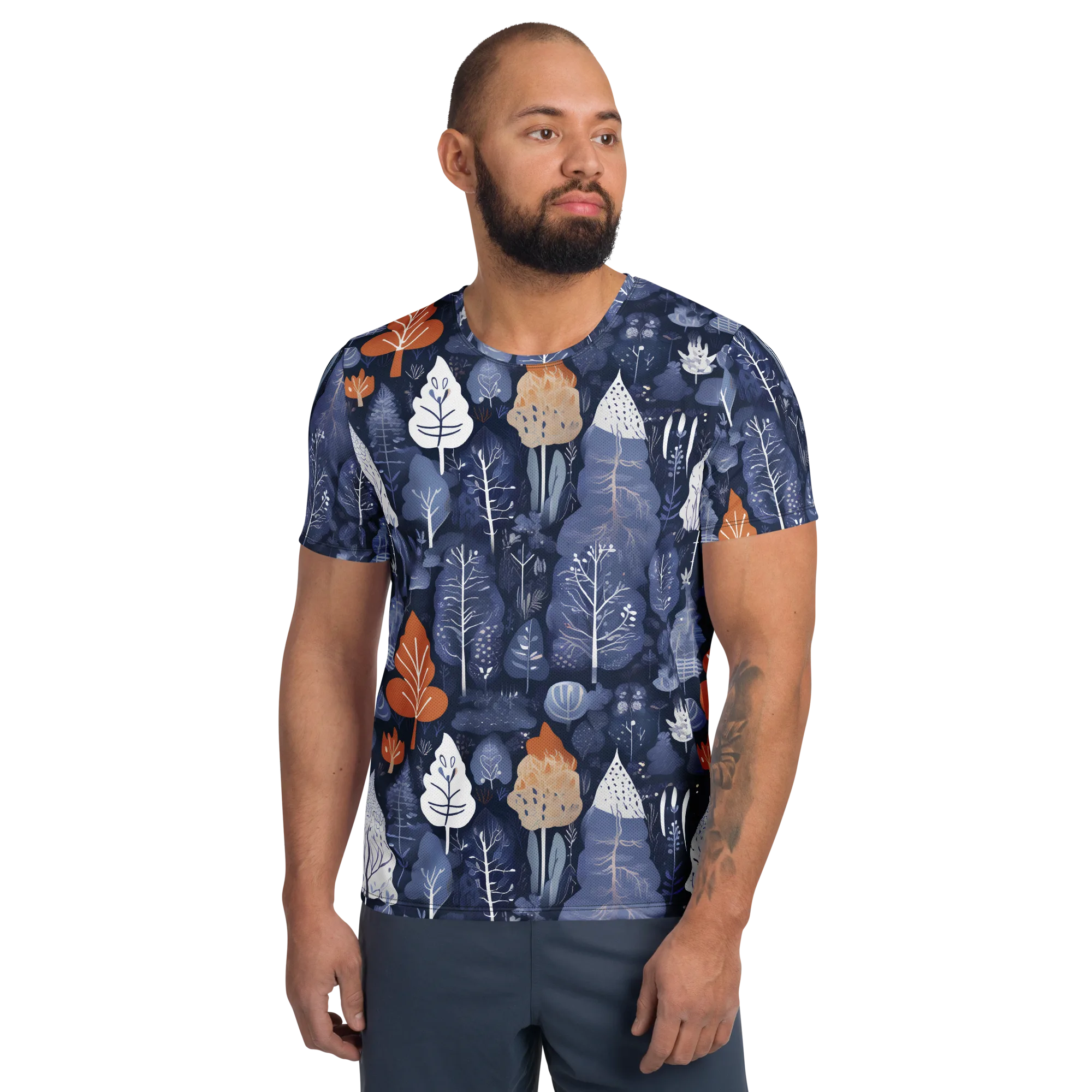 Midnight Canopy on Men's Athletic T-Shirt — Front