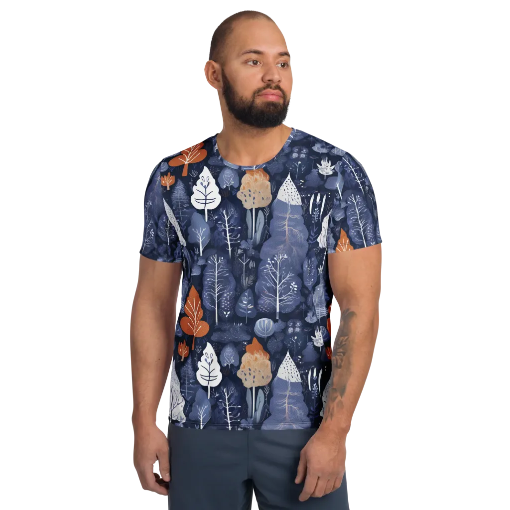 Midnight Canopy on Men's Athletic T-Shirt — Front