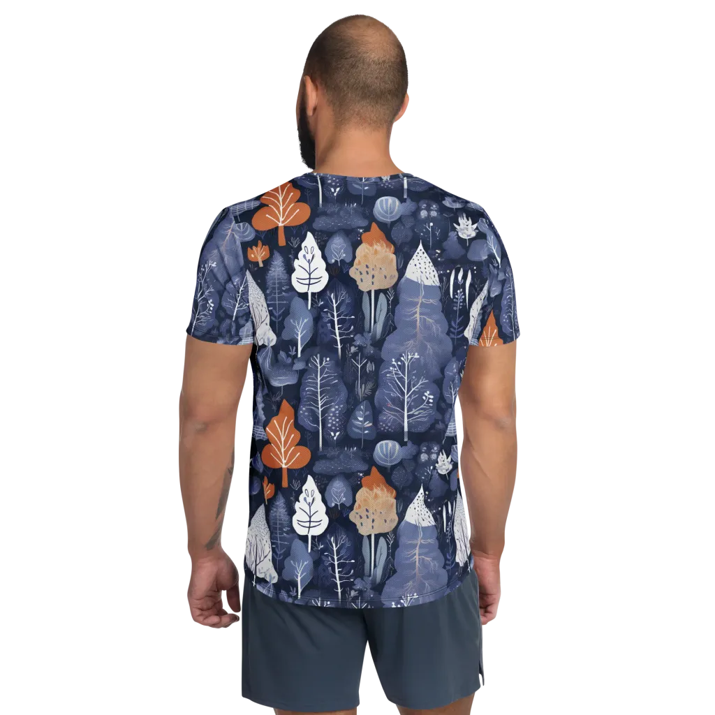 Midnight Canopy on Men's Athletic T-Shirt — Back