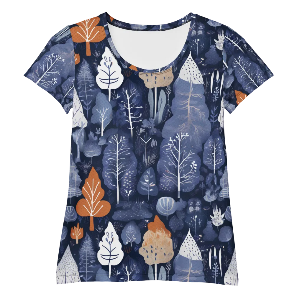 Midnight Canopy on Women's Athletic T-Shirt — Front