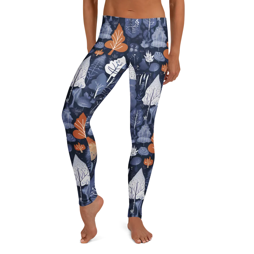 Midnight Canopy on Leggings — Front