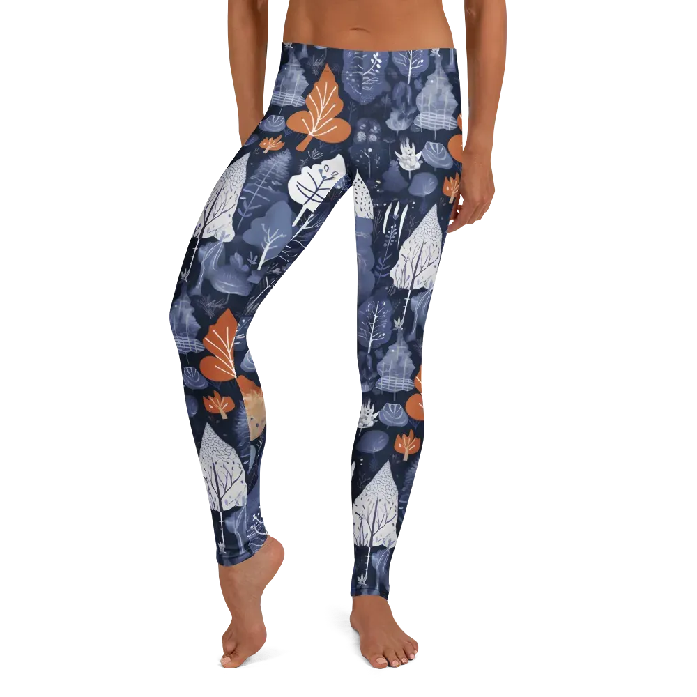 Midnight Canopy on Leggings — Front