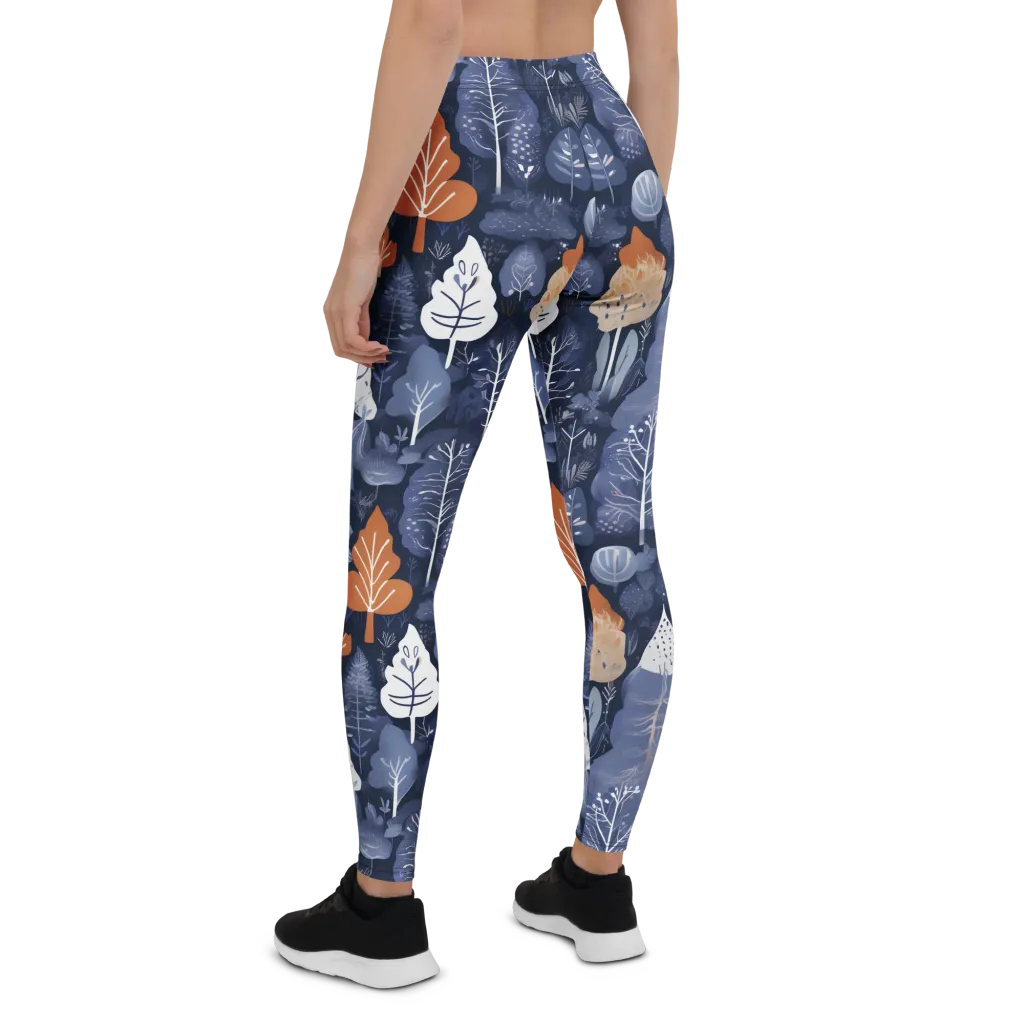 Midnight Canopy on Leggings — Back