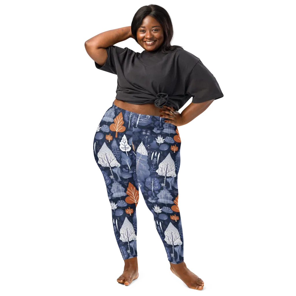 Midnight Canopy on Leggings — Front