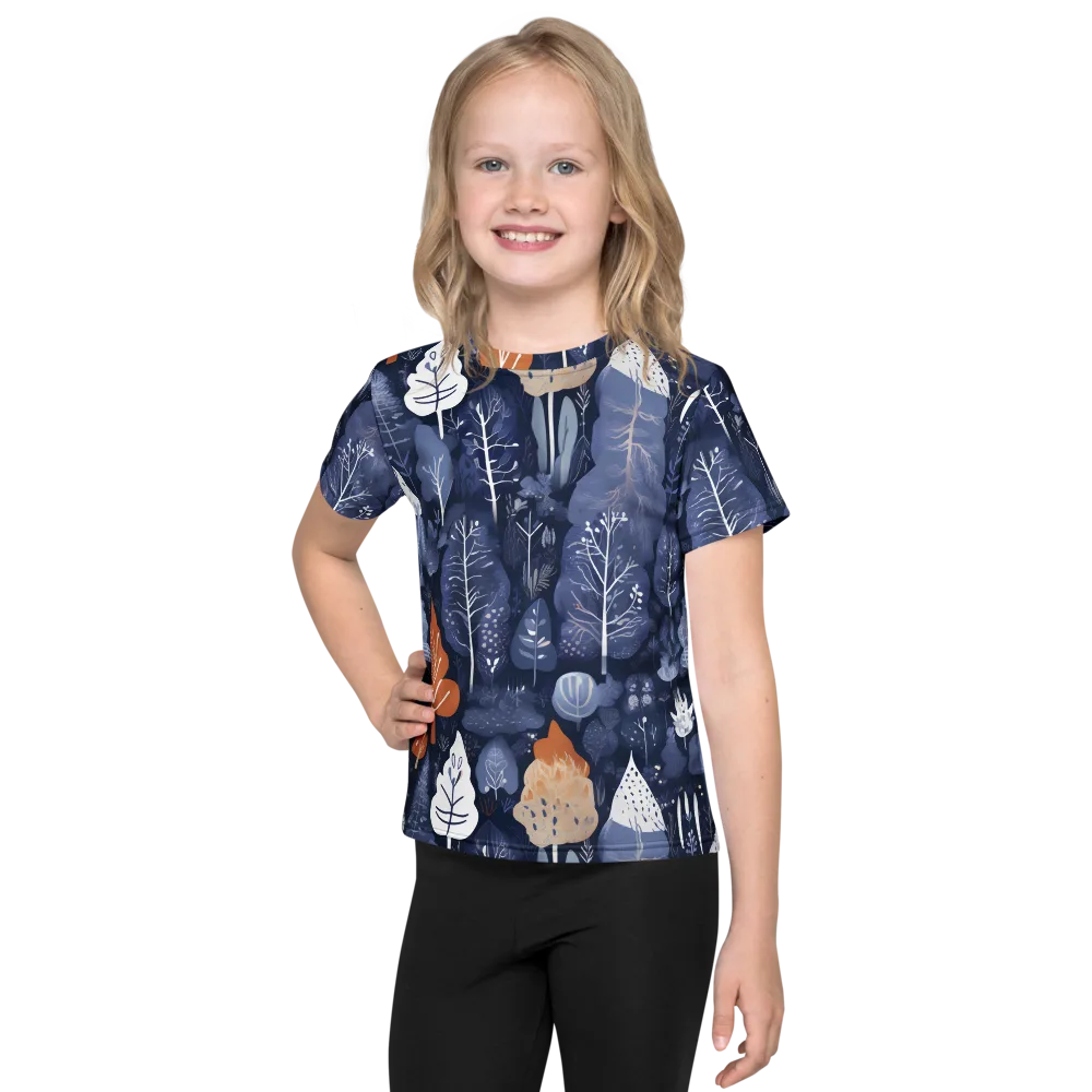 Midnight Canopy on Kids Crew Neck T-Shirt — Front