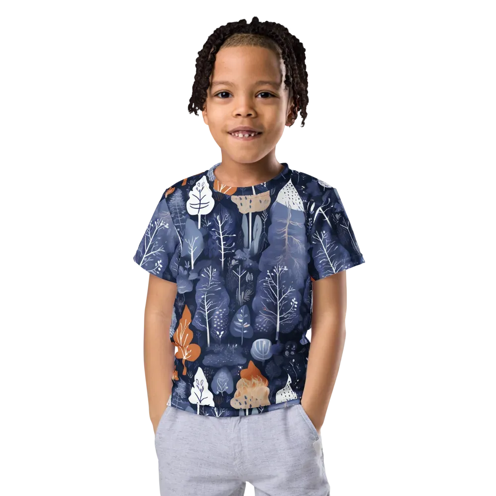 Midnight Canopy on Kids Crew Neck T-Shirt — Front